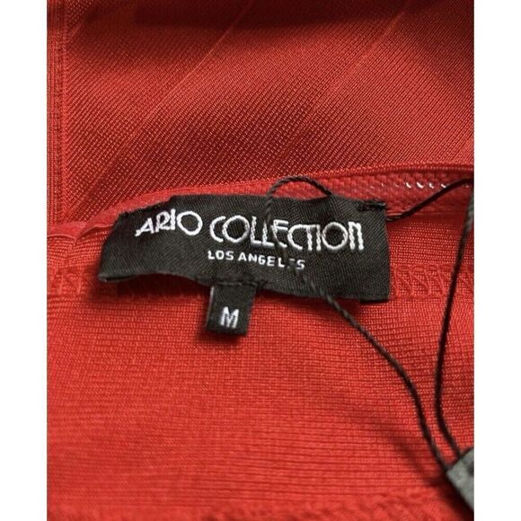 Ario Collection Red Strapless Back Zipp Bodycon Size medium - Picture 4 of 15
